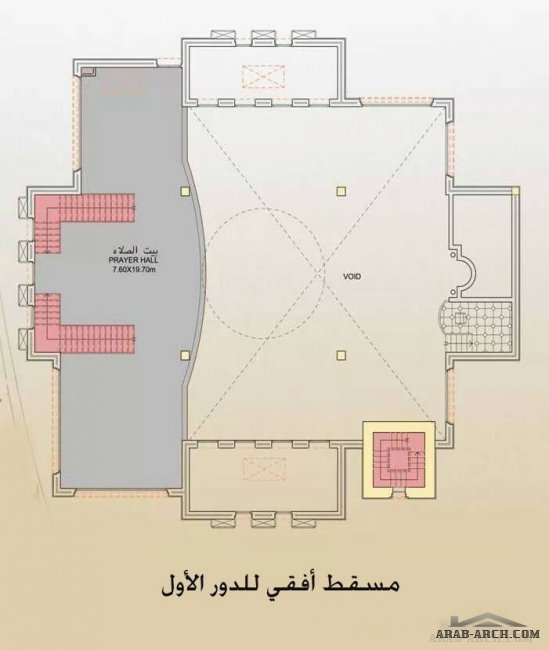 خرائط ومخطط مسجد 
