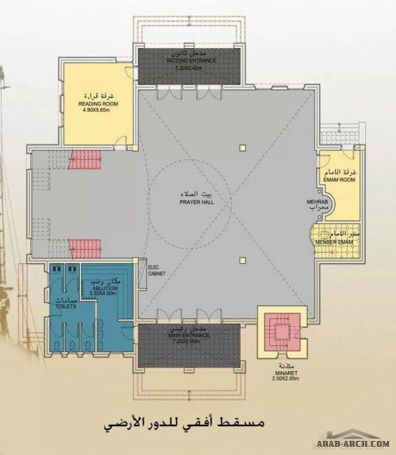 خرائط ومخطط مسجد 