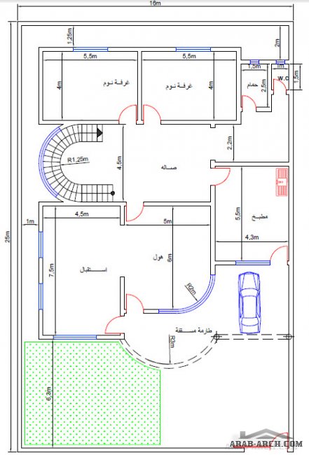خرائط لدور سكن عراقيه 400 متر مربع - مهندس ياسر العبادى