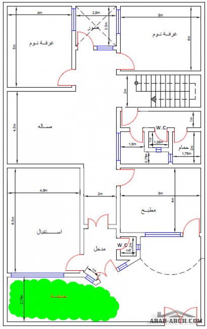 خرائط لدور سكن عراقيه المساحات 250 متر مربع  من تصميم المهندس ياسر العبادي 