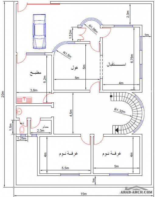 خرائط لدور سكن عراقيه بمختلف المساحات من تصميم المهندس ياسر العبادي 