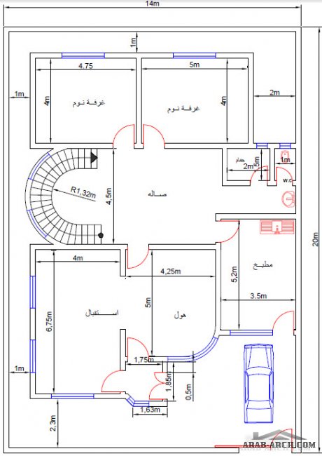 خرائط لدور سكن عراقيه بمختلف المساحات من تصميم المهندس ياسر العبادي 