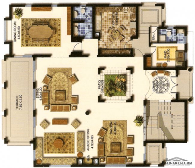 Jebel Sifah, Oman. Phase 1 Five Bedroom Villa Designed by Mohammed Qad