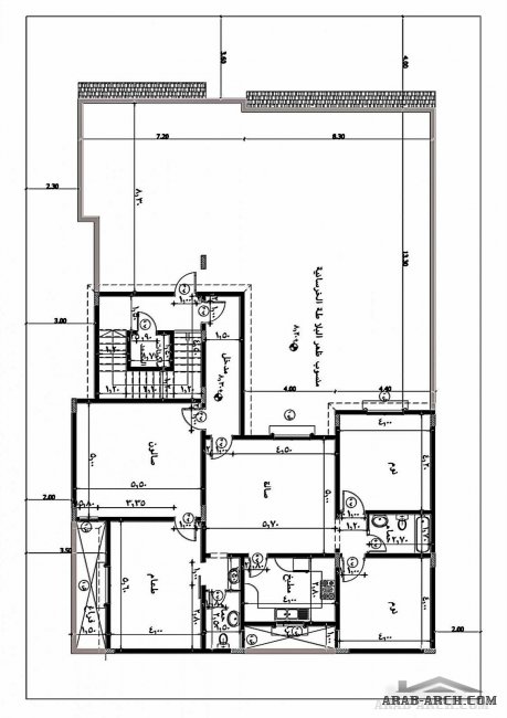 مخطط فيلا بوجدات منفصلة كل وحدة بها غرفتين نوم من مشروع منزلك بالمدينتة