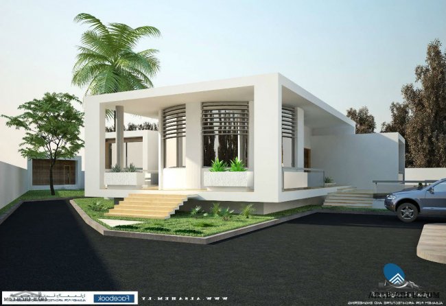 منظور استراحه فاخرة  بليبيا من السهم للهندسة والعمارة  Farmhouse MR. Slah Al-Hejaji