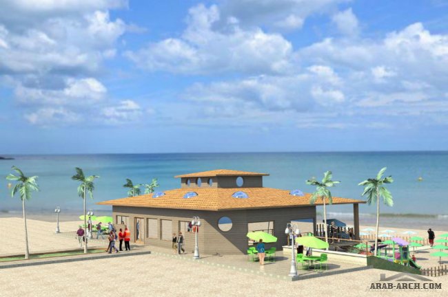 مشروع كافيه على الشاطىء للمهندس المعمارى Lotfi Abou El Kouroum