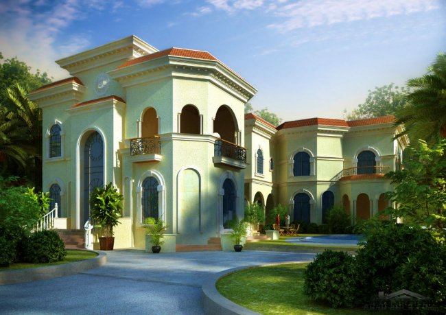 special villas front and elevation‬‏