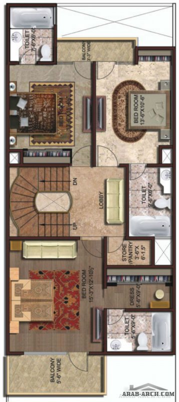 Duplex Villa  floor plans