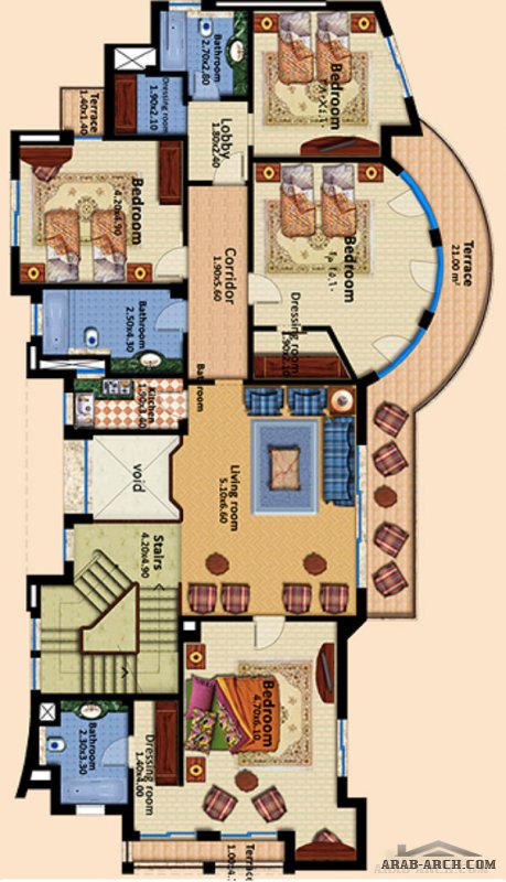 villa rose - floor plans