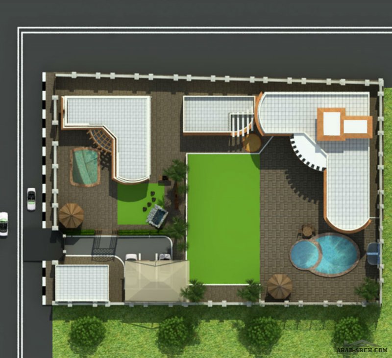 finalizing 3d villa -  by Summer fouad