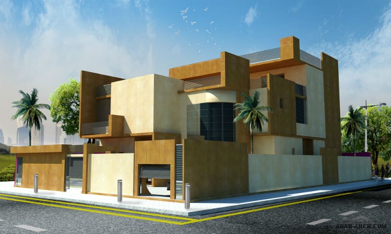 modern villa designby fahad karssani